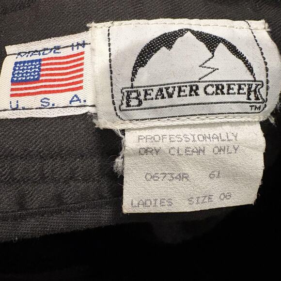 Vintage Beaver Creek Pants Womens 8 Schoeller Wool Nylon Stretch Stirrup Ski USA - Picture 2 of 14